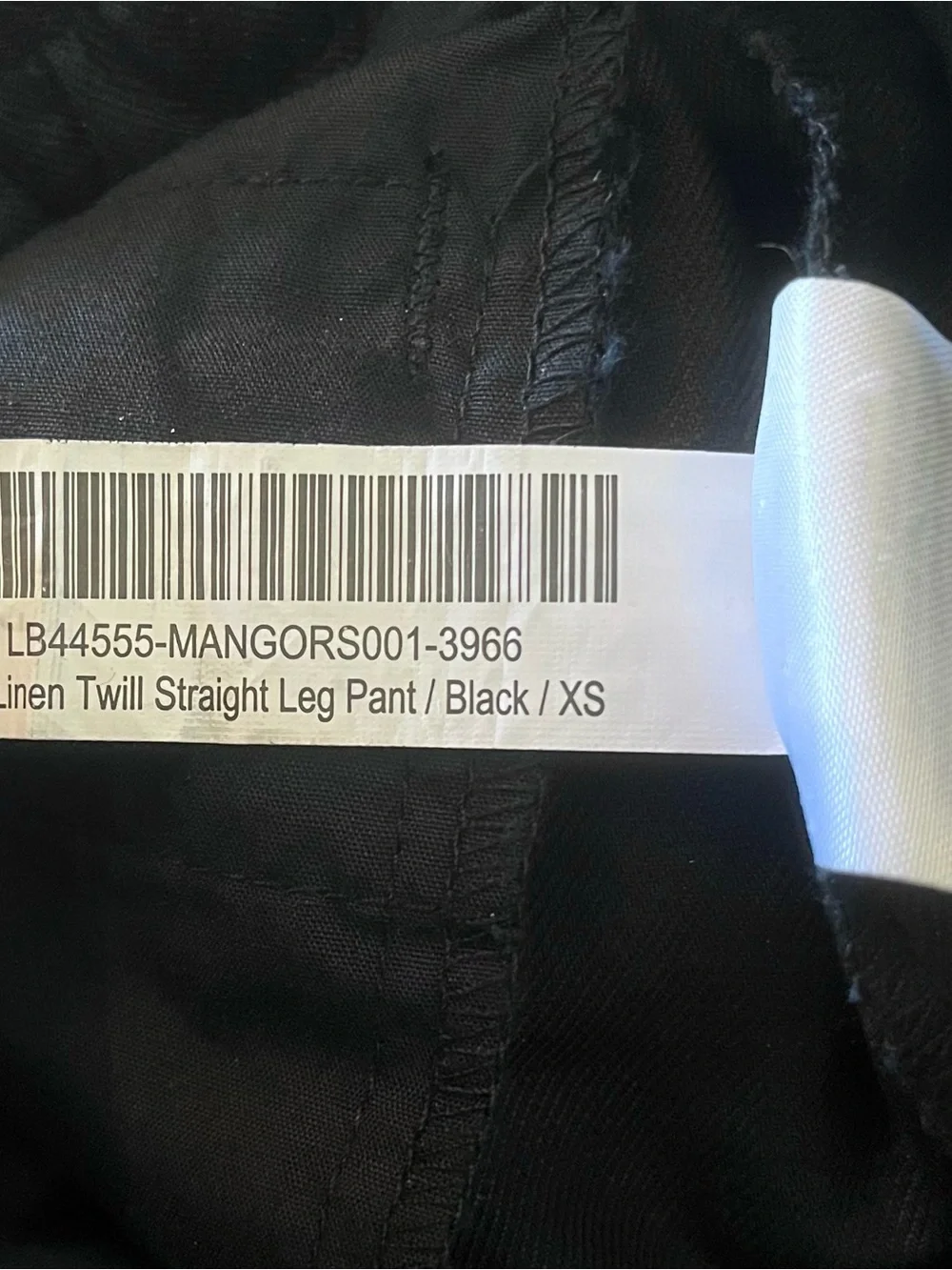 NWT Quince Cotton Linen Twill Straight Leg Pants Black